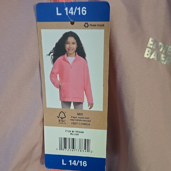 Eddie Bauer Blush Pink Hooded Jacket - Picture 2 of 7